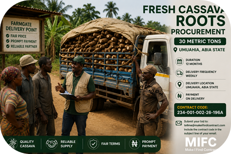 Fresh Cassava Roots Loaded On Truck